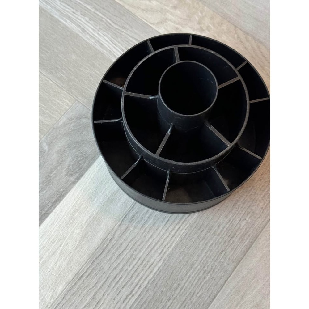Pampered Chef Black Rotating Tool Turn About Desk Organizer 9 Compartment Caddy - Picture 2 of 3